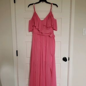 Pink maxi dress